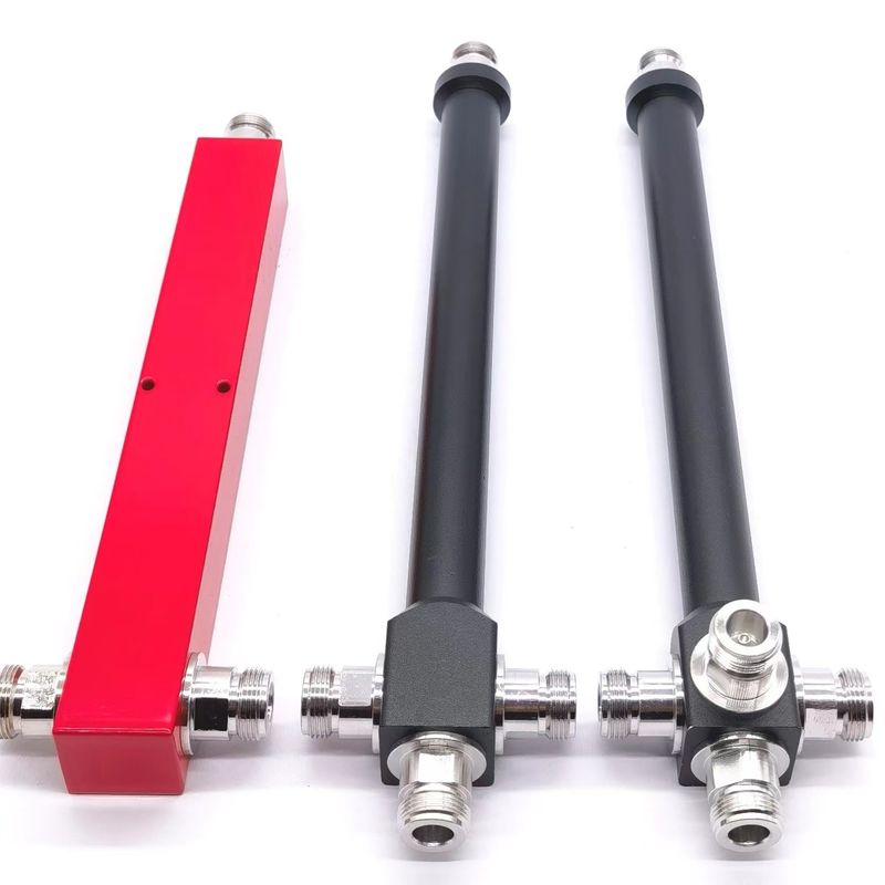 Υψηλής ισχύος N-F 2/3/4 Way Splitter για τη δημόσια ασφάλεια 698-3800MHz/Γκρι/Κόκκινο/Μαύρο/προσαρμοσμένο