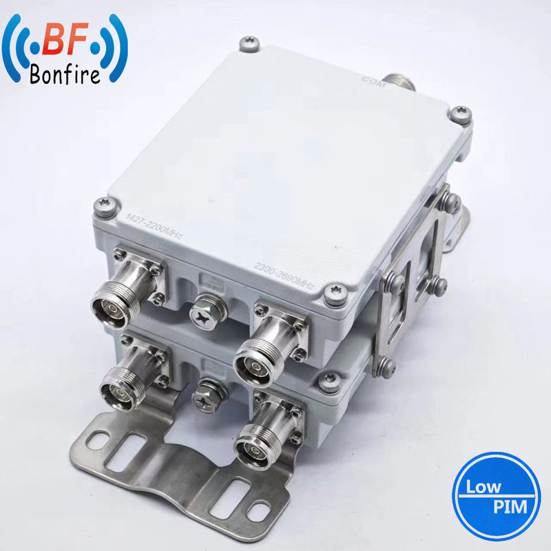 HLQ-XXXXX 1710-2170MHz 2300-2690MHz RF διπλής ζώνης συνδυαστής N θηλυκό για αμφίδρομο