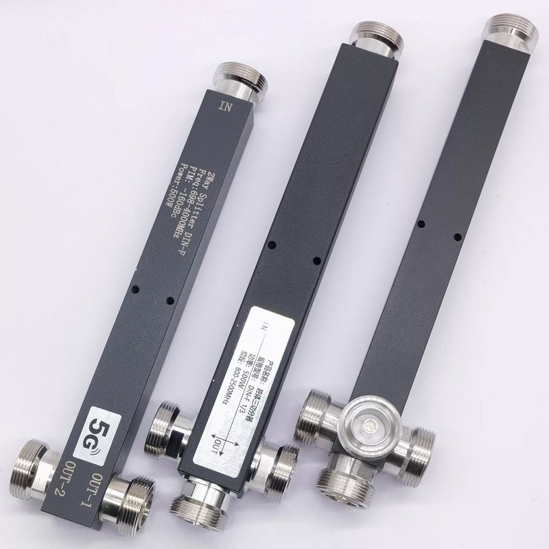 617-4000MHz DIN F 2/3/4 Way Low Pim Reactive High Power Splitter Das για εξωτερικούς IP65