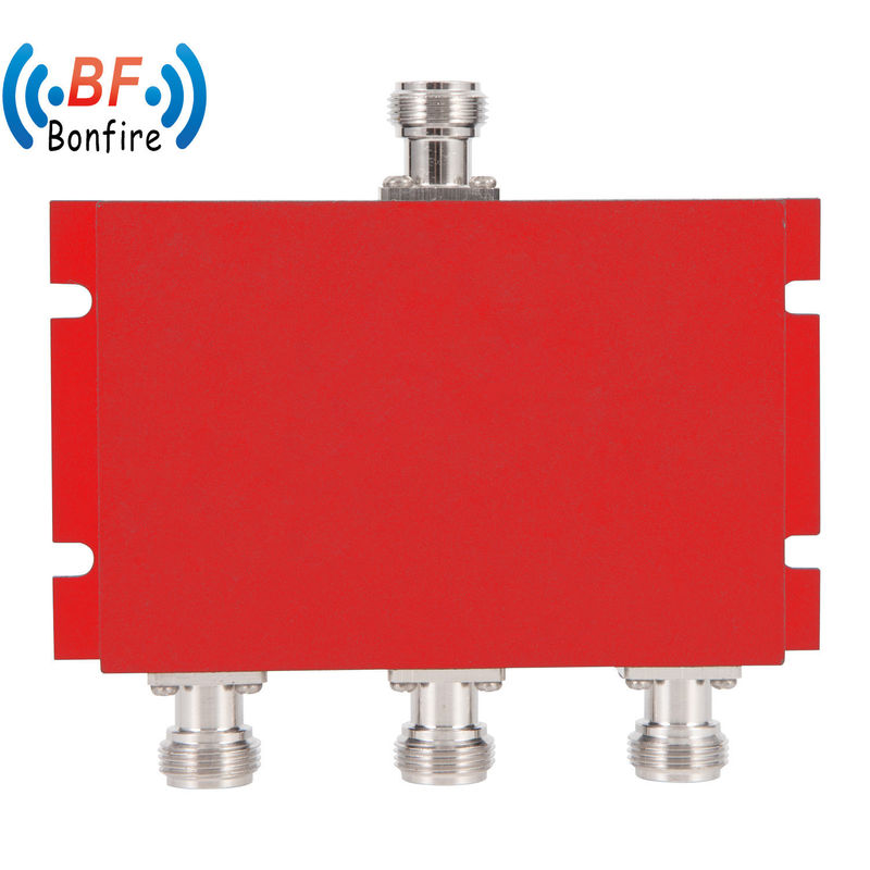 136-174MHz 3 Way Red RF Micro Strip Power Divider UHF VHF Divider με εσωτερική χωρητικότητα