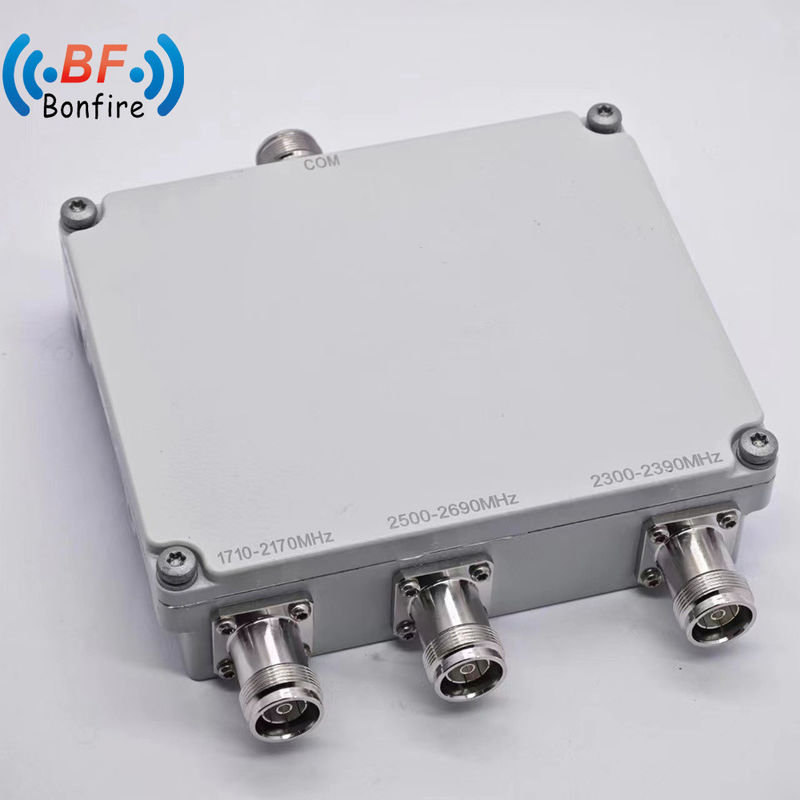 40W Low Pim Quad-Band Combiner για 1710-1880 1920-2170 2300-2400 2500-2700MHz