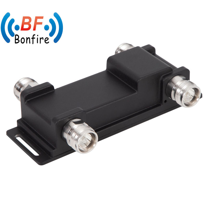 300W 2X2 617-3800MHz Υβριδικός συνδετήρας RF Υβριδικός συνδυαστής 4.3-10-F για εσωτερικό / εξωτερικό