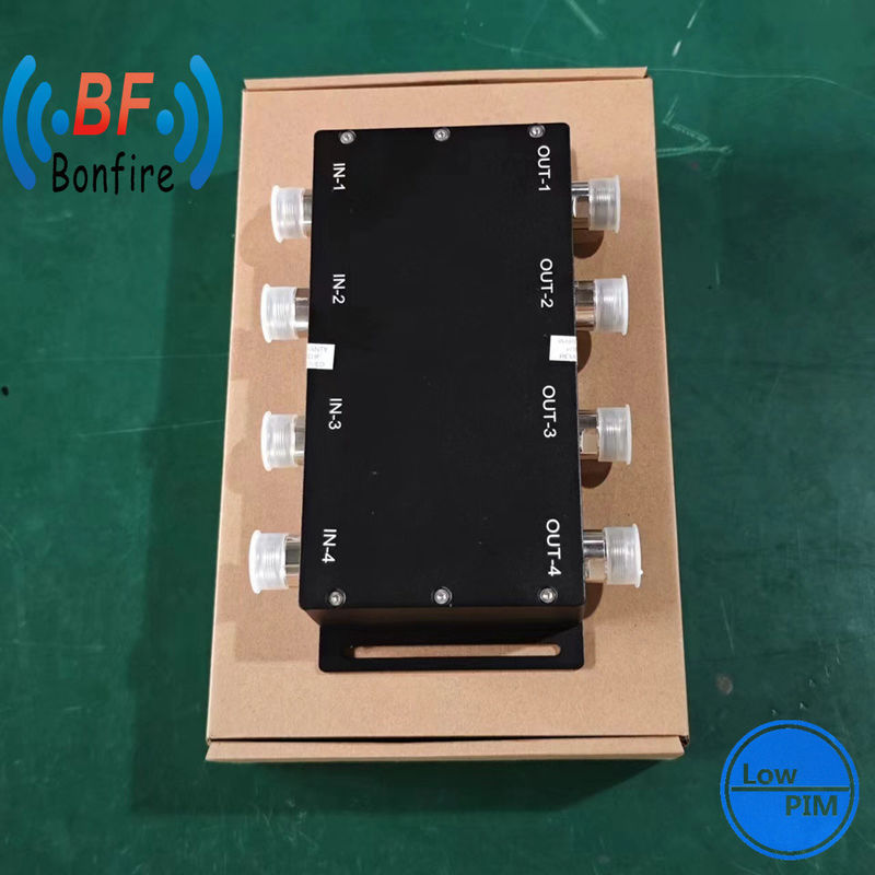 698-3800MHz UHF 3dB 4 σε 4 out Matrix Hybrid Coupler για 4.3-10-F/DIN-F/N-F διεπαφή
