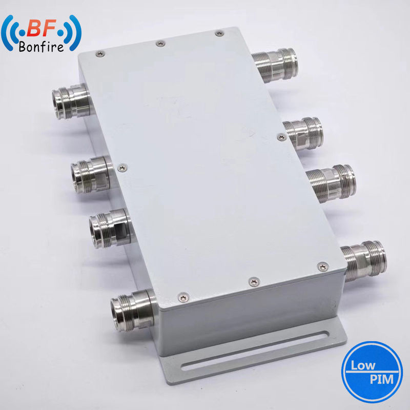 DQ-XXXXX Υβριδικός συνδυαστής 617-3800MHz RF 4X4 Low Pim Υβριδικός σύνδεσμος 4.3-10 Γυναικείο