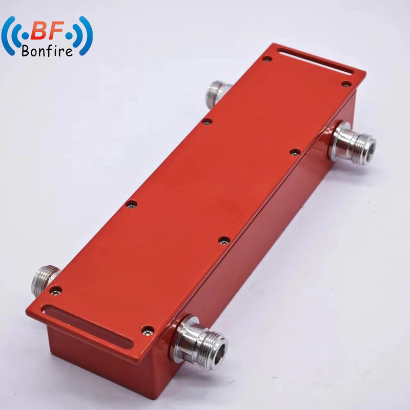 4.3-10-F/DIN-F/N-F 90 βαθμών RF υβριδικό ζευγάρι 698-4000MHz ζώνη VHF 3dB υβριδικός συνδυαστής