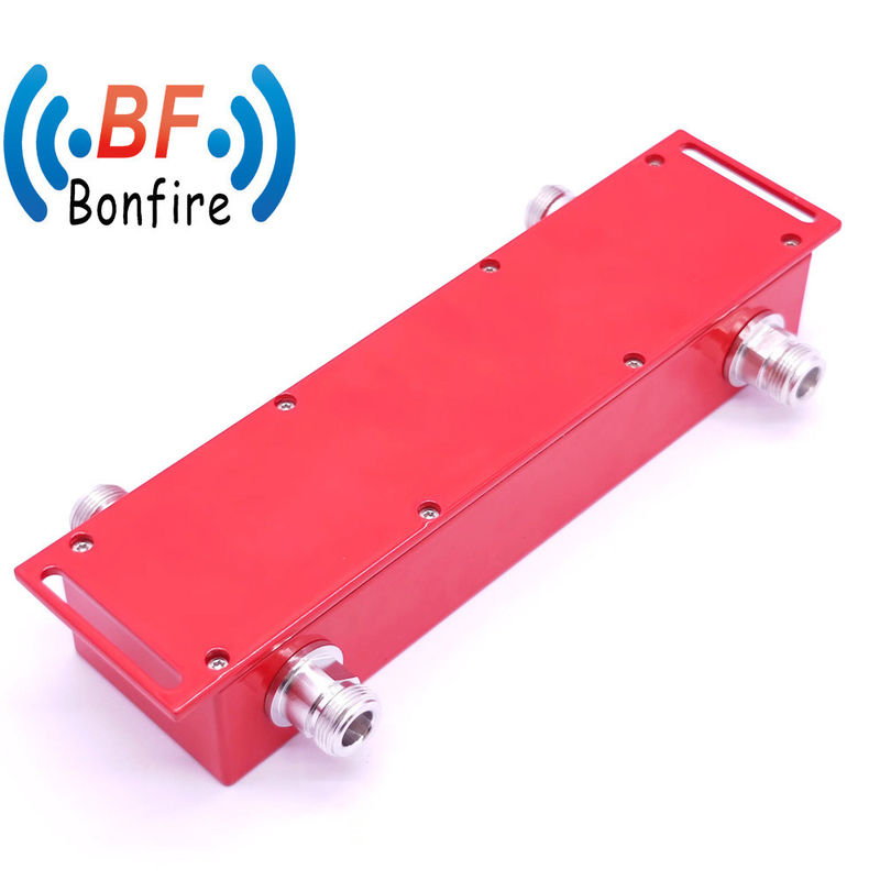 160dbc 500W N Τύπος 698-3800MHz 2X2 Υβριδικός σύνδεσμος εσωτερικού κόκκινου χρώματος για έργα Ibs / Das