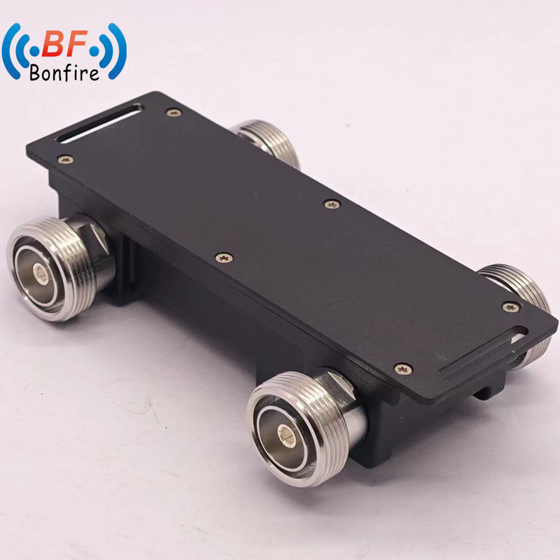 300W Low Pim 4 in 2 out Υβριδικός συνδετήρας RF Υβριδικός συνδυαστής με 4.3-10-F/N-F διεπαφή