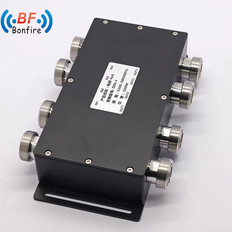 300W Low Pim -155dbc 2 σε 2 out Hybrid Coupler Combiner για 4.3-10-F/DIN-F/N-F διεπαφή