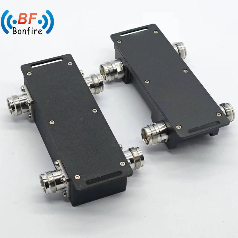 200W 617-3800MHz 698-3800MHz N/4.3-10/DIN Γυναίκα 2 σε 2 από 3dB Συνδυασμός υβριδικού ζευγαρωτή για Ibs