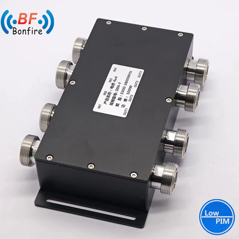 4X4 617-3800MHz RF υβριδικός συνδυαστής για τη συνολική ικανότητα εκτέλεσης έργου Ibs/Das