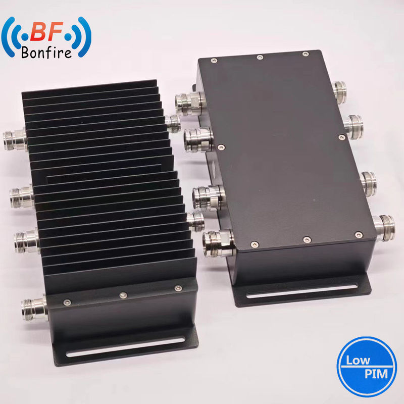 Χαμηλό Pim -160dbc 4X4 617-3800MHz RF υβριδικό συνδυαστή για εξατομικευμένο μαύρο DIN-F/4.3-10-F/N-F