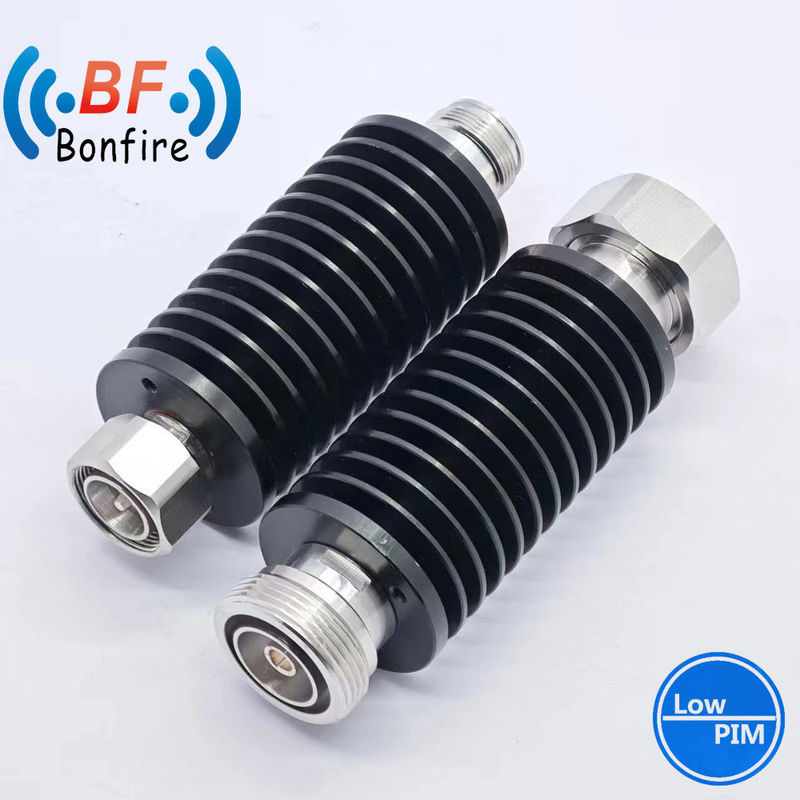 Γκρι 100W DC-3800MHz 3/6/10/15dB RF σταθερός αποσβεστήρας με DIN-N/F τύπου προσαρμοσμένο χρώμα