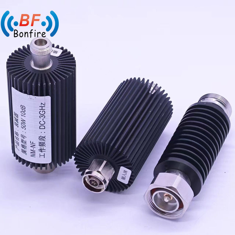 50W χαμηλό Vswr DC-3800MHz ρυθμιζόμενος Attenuator μεταβλητός RF σταθερός Attenuator 10dB 20dB