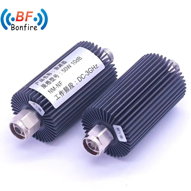 Ρυθμίσιμος Attenuator Κόκκινος RF Κοακσιακός Attenuator DC-3800MHz 3W 6W 10W 20W 30W 40W Τύπος DIN