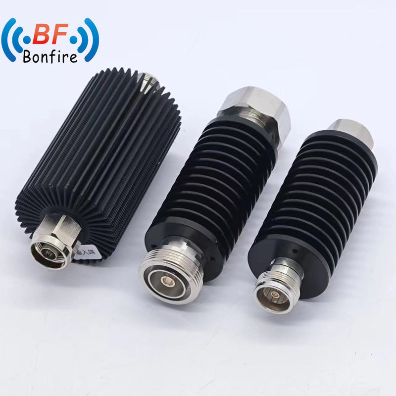 200W Κοαξιώδης Attenuator N-Jk 10dB αρσενικός σε θηλυκός RF Attenuators 50ohm DC-3800MHz