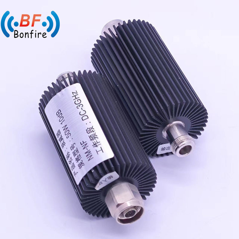 100W 50 Ohm N ενδογραμμικοί αποσβεστήρες ενισχυτές και ενεργές συσκευές Αδυναμική τιμή 3-30dB