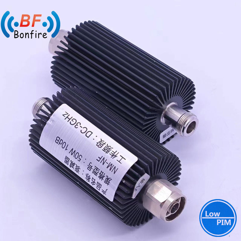 Γκρι 100W DC-3800MHz 3-40dB ρυθμιζόμενος Attenuator RF Coaxial Attenuator για τηλεπικοινωνιακό σύστημα