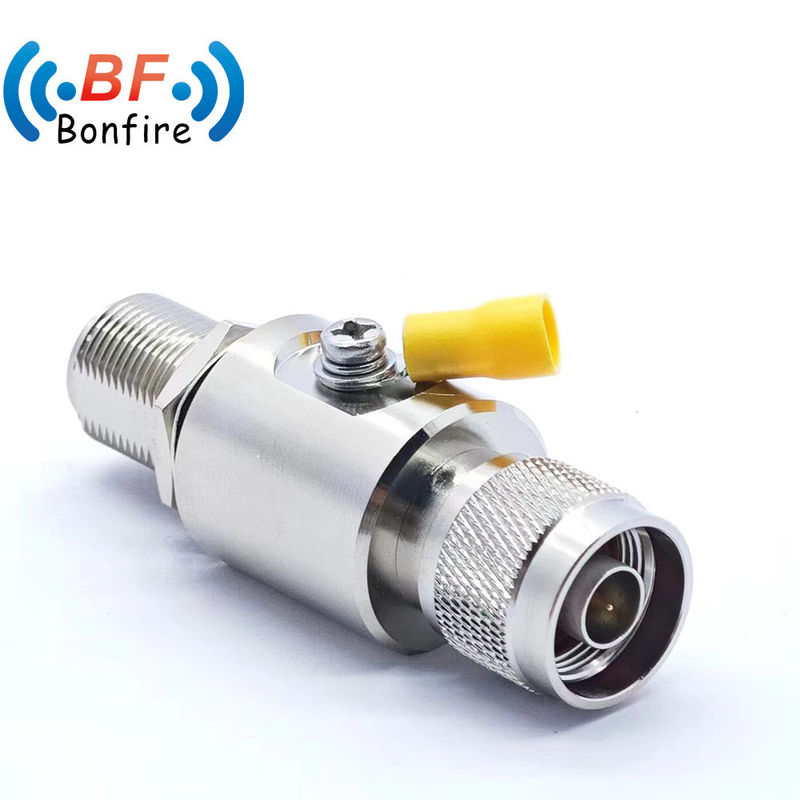 Ασφάλιση DC-6000MHz UHF Coaxial Lightning RF Arrestor με διεπαφή N-M έως N-F