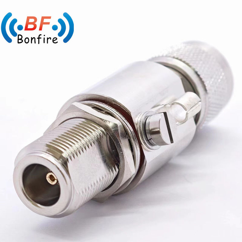 BLQ-XXXXX 698-3800MHz RF Δύο γυναίκες προστατευτής κεραυνών N-F έως 4.3-10-F Συγκρατητής υπερβολικής τάσης