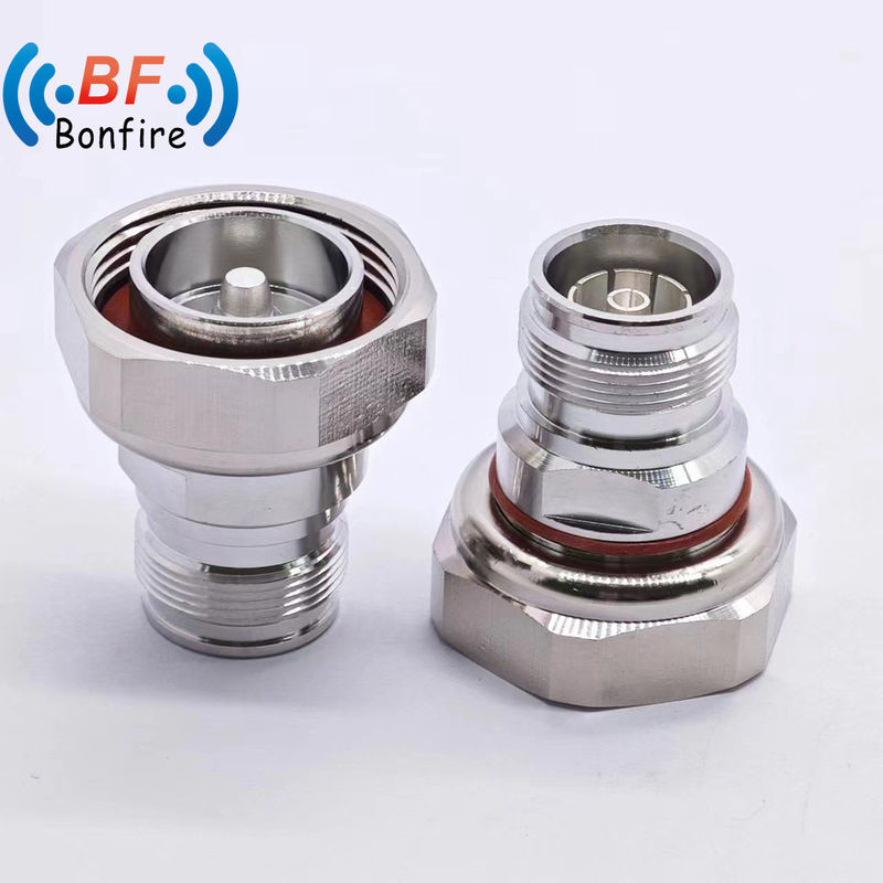 Σύνδεσμος RF Low Pim -160dbc DC-4GHz 4.3/10 Ανδρός προς N Γυναικός προσαρμογός RF για υλικά