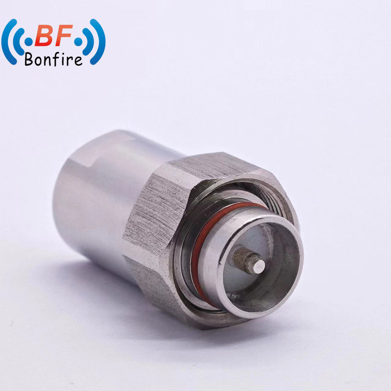 Απώλεια εισαγωγής 0,25dB DC-4GHz N Καθαρός αρσενικός σύνδεσμος για 7/8 prime ευέλικτο καλώδιο
